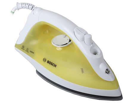 Утюг Bosch TDA2325 1800 Вт, светло-жёлтый, Palladium-glissee, пост.пар 20 гр/мин, верт.пар, пар.удар 50 г/мин, 2 AntiCalc
