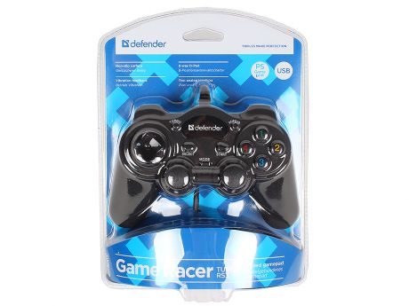 Геймпад Defender GAME RACER TURBO RS3 USB 12 кнопок + два аналоговых джойстика + кнопка AUTO12