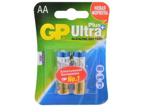 Батарея GP 15AUP 2шт. Ultra Plus Alkaline (AA)