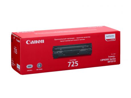 Картридж Canon 725 для LBP-6000/LBP-6000B. Чёрный. 1600 страниц.