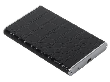 Внешний бокс для 2.5" HDD Orient 2509U2 Black(черн.кожа) USB2.0 - SATA отделка под кожу крокодила