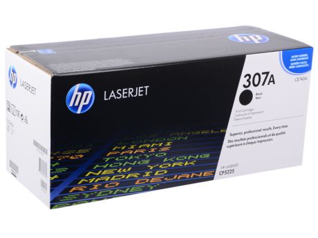 Картридж HP CE740A (№307A) для принтеров HP Color LaserJet CP5225, Черный. 7000 страниц.