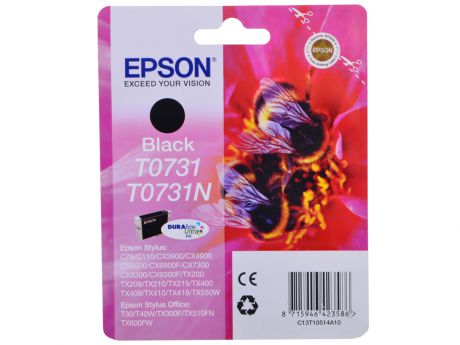 Картридж Epson Original T07314A (T10514A10 ) черный для С79/СХ3900/4900/5900/7300