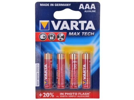 Батарейки VARTA MAX TECH AAA бл 4