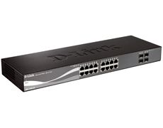 Коммутатор D-Link DGS-1510-20/A1A Стекируемый коммутатор SmartPro с 16 портами 10/100/1000Base-T, 2 портами 1000Base-X SFP и 2 портами 10GBase-X SFP+