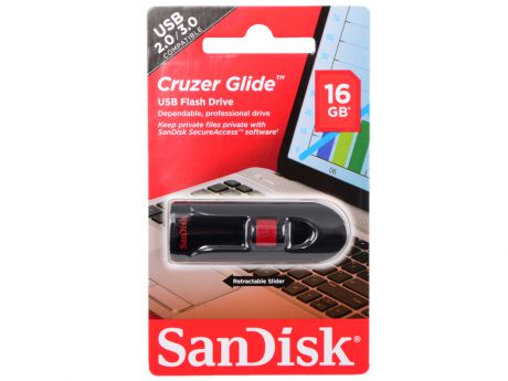 Внешний накопитель SanDisk Cruzer Glide 16GB (SDCZ60-016G-B35)