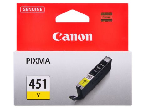 Картридж Canon CLI-451Y для MG6340, MG5440, IP7240 . Жёлтый. 344 страниц.