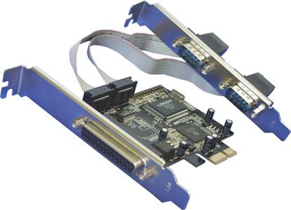 Контроллер Orient XWT-PE2S1P (PCI-E --)2xCOM+1LPT, MCS9901CV) Ret
