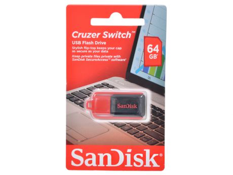 Внешний накопитель SanDisk Cruzer Switch 64GB (SDCZ52-064G-B35)