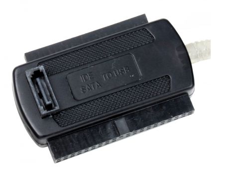 Контроллер USB 2.0 -) IDE/SATA Orient UHD-103N black кабель-переходник для чтения/записи 2.5/3.5 HDD, БП, ret