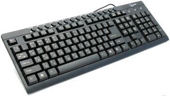 Клавиатура Gembird KB-8300UM-BL-R, USB, черная, 15 м/мед клавиш