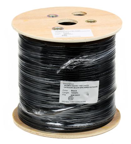 Сетевой кабель бухта 305м UTP 5e Neomax NM10031 Медь, внешний, 4 пары(Solid), на катушке, 24AWG/0.51мм, PVC+HDPE, Taiwan