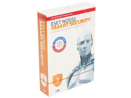 Коробка продления ESET NOD32 Smart Security - продление 20 месяцев или новая 1 год/3ПК (NOD32-ESS-2012RN(BOX)-1-1)