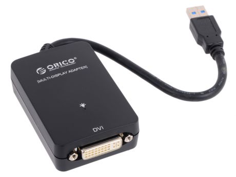 Видеоадаптер Orico DU3D (USB-DVI, черный) USB 3.0 to DVI