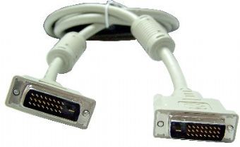 Кабель DVI-D 25M/25M Dual Link Gembird 1.8м, экран, феррит.кольца, пакет CC-DVI2-6C