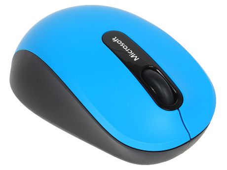 (PN7-00024) Мышь Microsoft Mobile 3600 голубой/черный оптическая (1000dpi) беспроводная BT (2but)