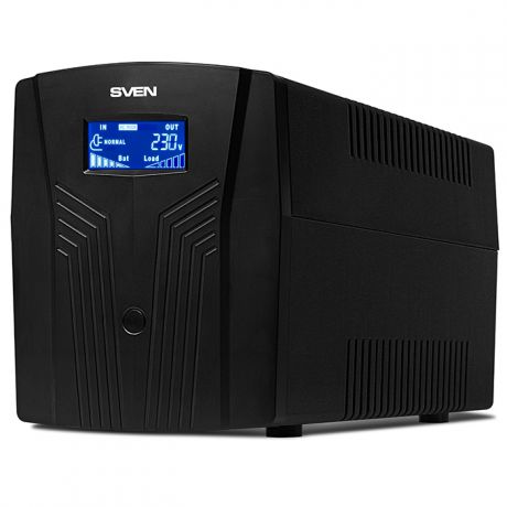 ИБП SVEN Pro 1500 1500VA/900W LCD, USB, RJ-45 (3 EURO)