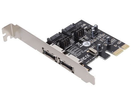 Контроллер Orient A1061S PCI-E v.2.0, SATA 3, 2 ext/2 in Port, Asmedia ASM1061, OEM