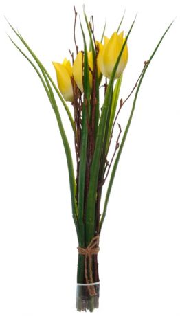 Homereligion Букет из 3-х тюльпанов желтый