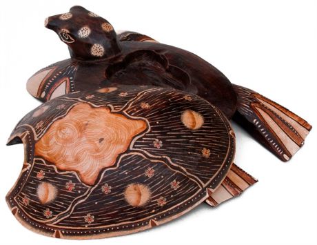 Ingaart 20-207 фигурка 'морская черепаха' (албезия, о.бали) 40см