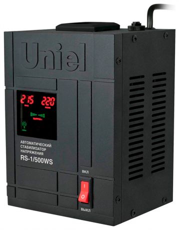 Uniel Стабилизатор напряжения uniel (07378) 500ва rs-1/500ws