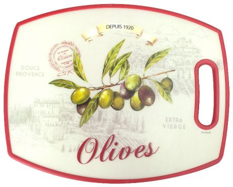 Nuova Доска из полипропилена разделочная 38x30см оливки
