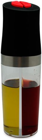 Iris 2-в-1 диспенсер для масла и уксуса (стекло), черный - коллекция totkocina