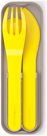 Monbento Набор из 3 столовых приборов в футляре mb pocket color желтый 100702011