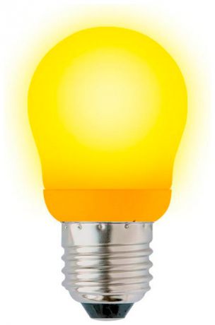 Uniel Лампа энергосберегающая (02977) e27 9w yellow шар желтый esl-g45-9/yellow/e27