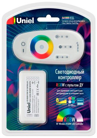 Uniel Контроллер для светодиодных лент 12/24в с пультом ду 2,4 ггц (11106) uniel ulc-g50-rgbw white