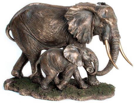 Veronese Ws-772 статуэтка "слон с детенышем"