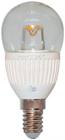 Наносвет Лампа светодиодная e14 5w 4000k шар прозрачный lc-p45cl-5/e14/840 l125