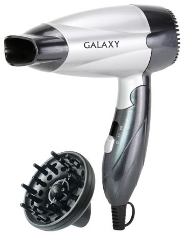 Galaxy Galaxy gl 4305 фен для волос 1400вт, 2 скорости , защитная решетка, насадка-концентратор и диффузор
