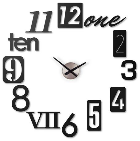 Xd Design Часы настенные numbra черные