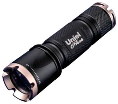 Uniel Ручной светодиодный фонарь uniel (05723) от батареек 185 лм p-ml072-bb black