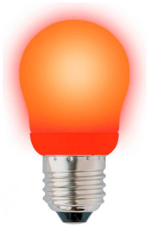 Uniel Лампа энергосберегающая (02955) e27 9w red шар красный esl-g45-9/red/e27