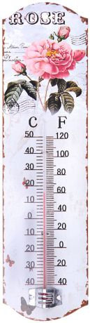 Fenix Термометр стеклянный, жидкостный, бытовой, в корпусе из черного металла, арт.33745 (27*7*1)