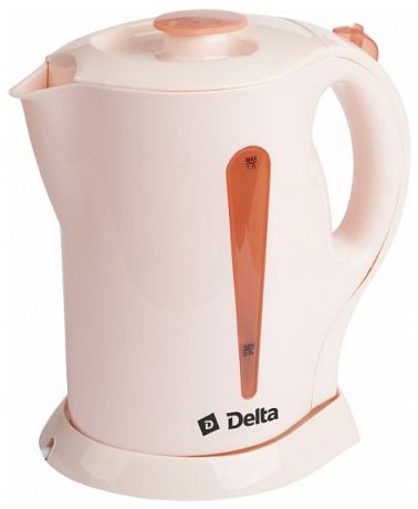 Delta Чайник электрический 1,7л delta dl-1301 бежевый (р)