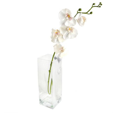 Decorator Орхидея фаленопсис 86 см бел. real touch, 80063