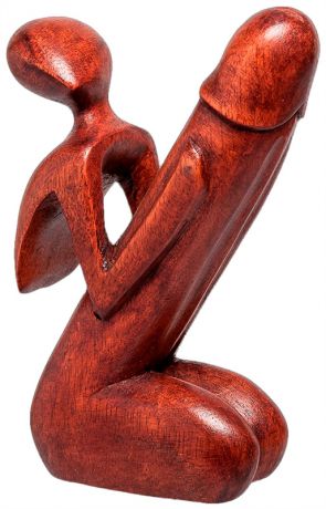 Ingaart 91-007 статуэтка абстракция символ плодородия 15 см. (красное дерево)
