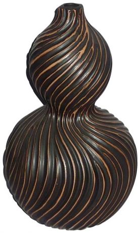Homereligion Керамическая декоративная ваза темное дерево