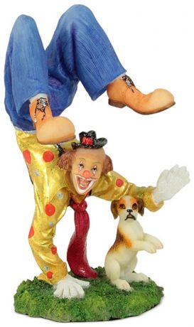 Veronese Статуэтка клоун с собачкой
