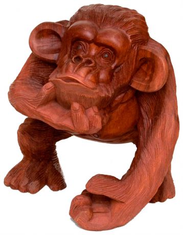 Ingaart 15-076 статуэтка 'обезьяна в размышлениях' 30 см суар
