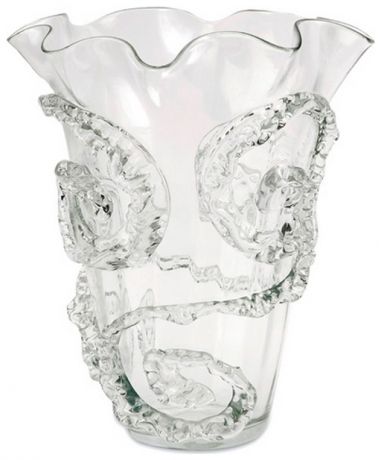 Homephilosophy Декоративная ваза valery, прозрачная, стекло, 36х33х33 см