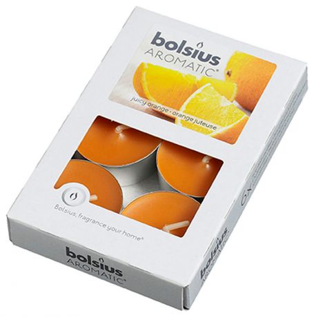 Bolsius Свеча  ароматическая чайная апельсин 6 шт