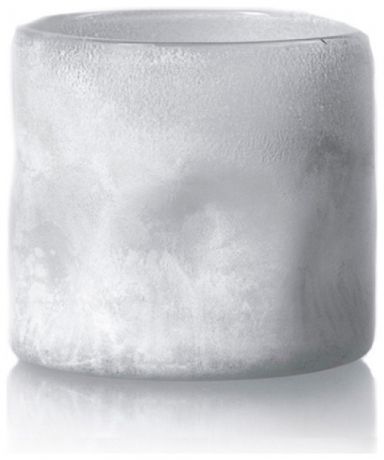 Homereligion Кашпо/подсвечник, подмороженное стекло, белое, 20 см