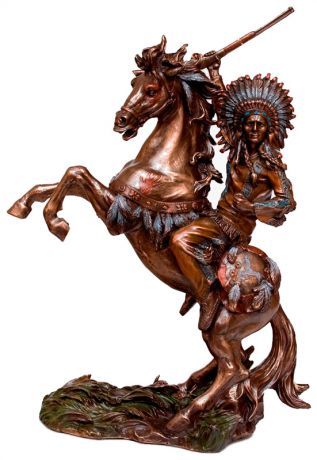 Veronese Ws-444 статуэтка "индеец на коне"