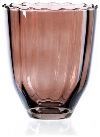 Homereligion Ваза, шоколад, стекло, 14 см