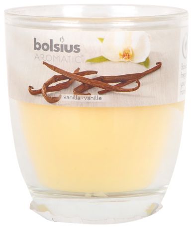 Bolsius Свеча ароматическая в стакане ваниль 80х70
