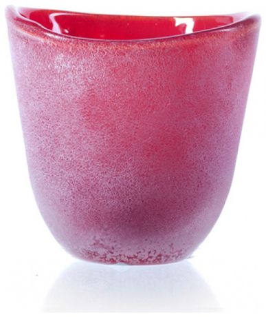 Homereligion Подсвечник, подмороженное стекло, красная